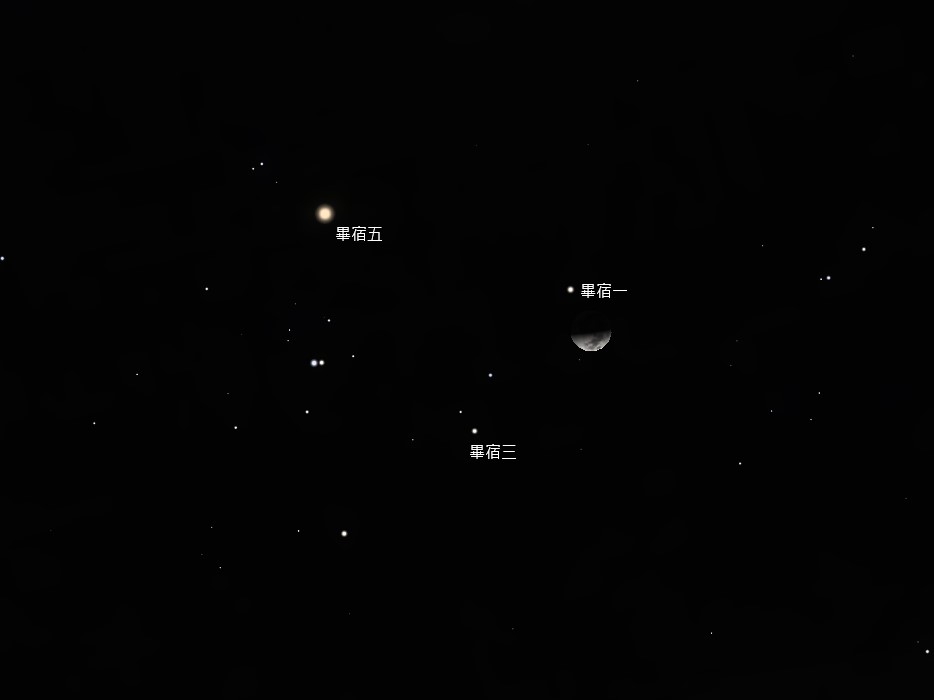 月合毕宿星团
